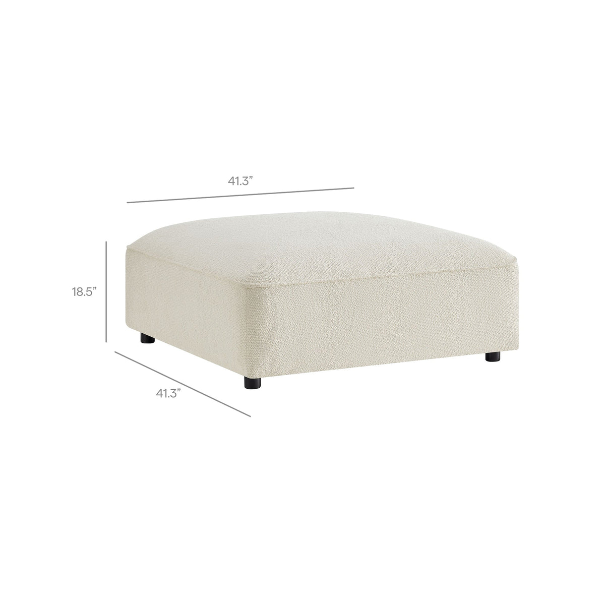 Auren 6 Piece Lattice Bouclé Upholstered Modular Sectional