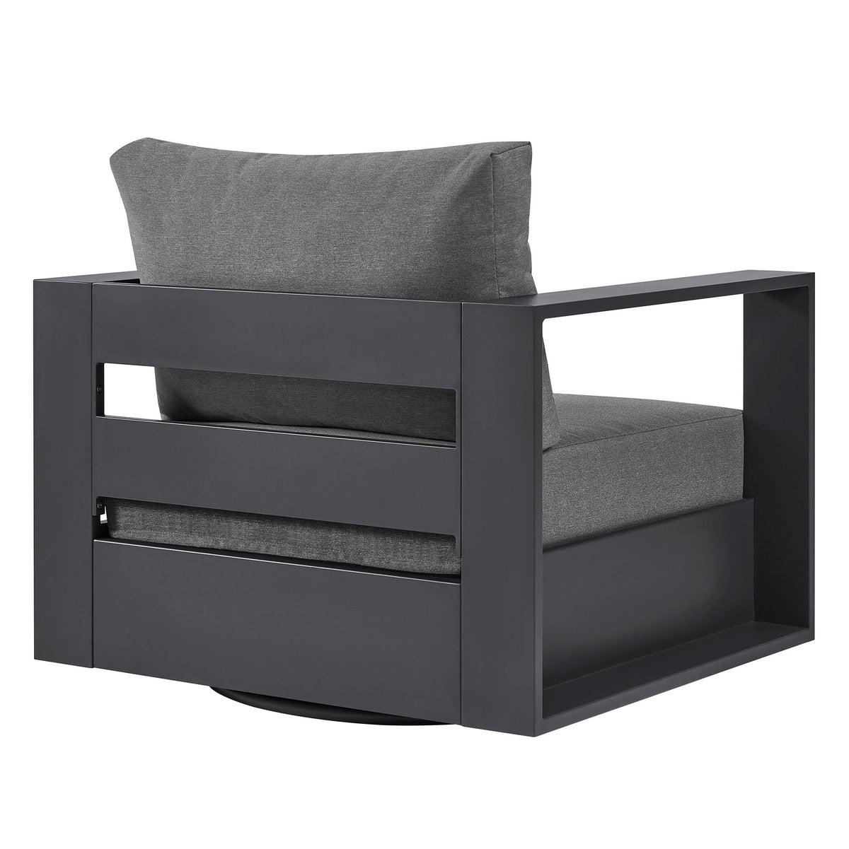 Tahoe Outdoor Powder-Coated Aluminum Swivel Armchair