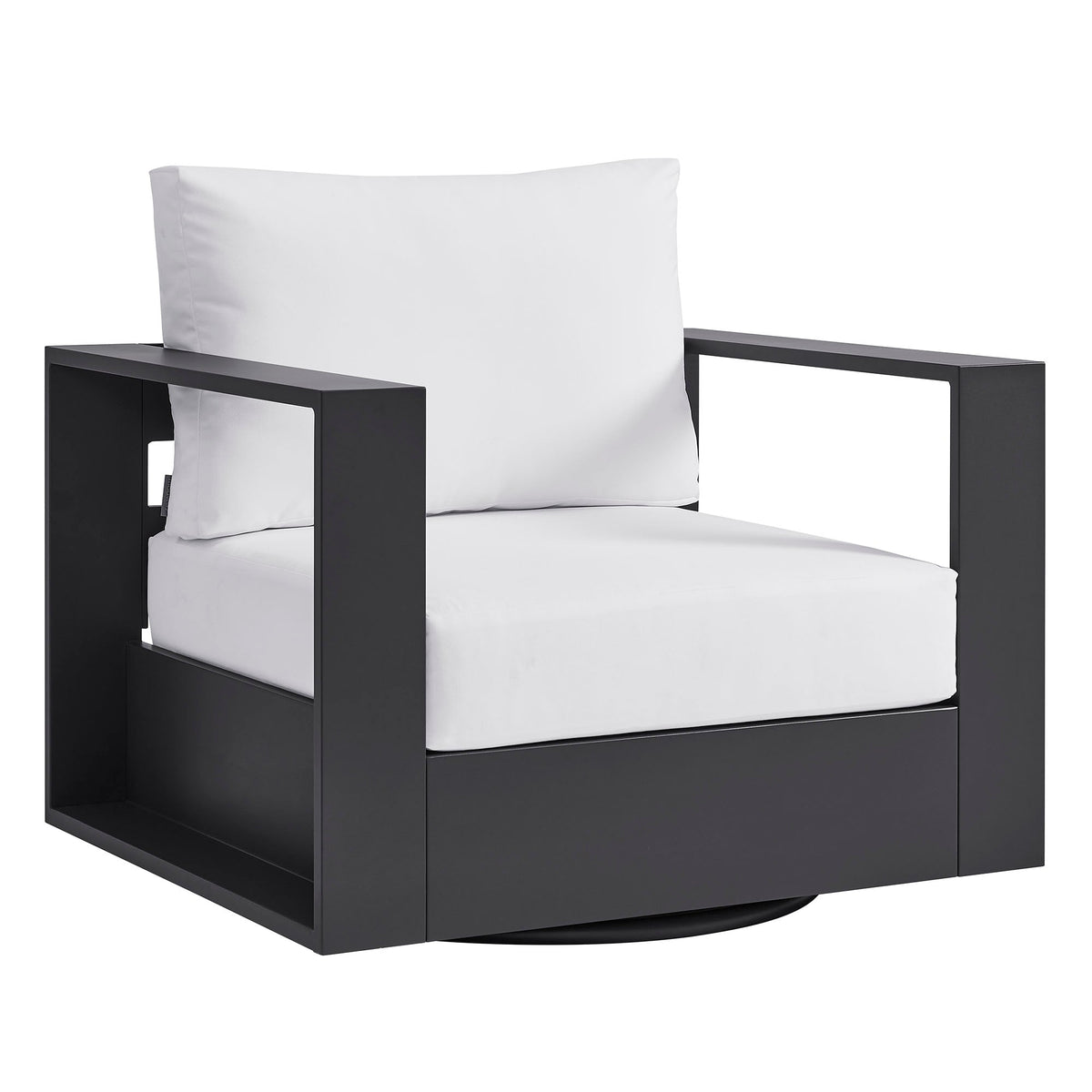 Tahoe Outdoor Powder-Coated Aluminum Swivel Armchair
