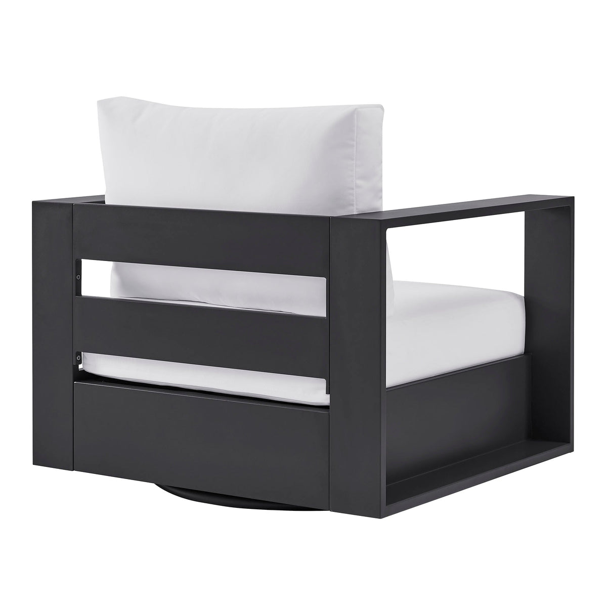 Tahoe Outdoor Powder-Coated Aluminum Swivel Armchair