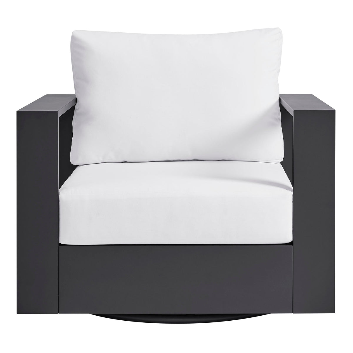 Tahoe Outdoor Powder-Coated Aluminum Swivel Armchair
