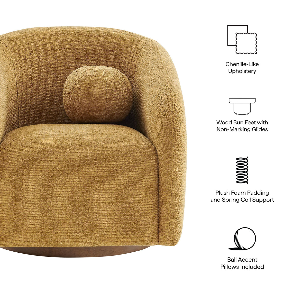Holland Swivel Armchair