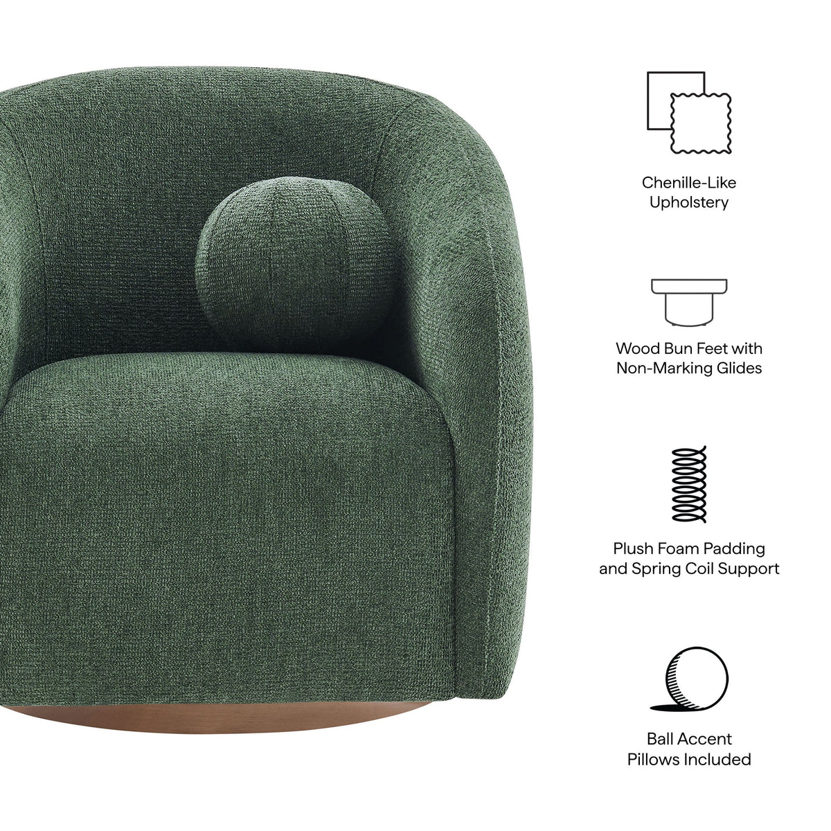 Holland Swivel Armchair