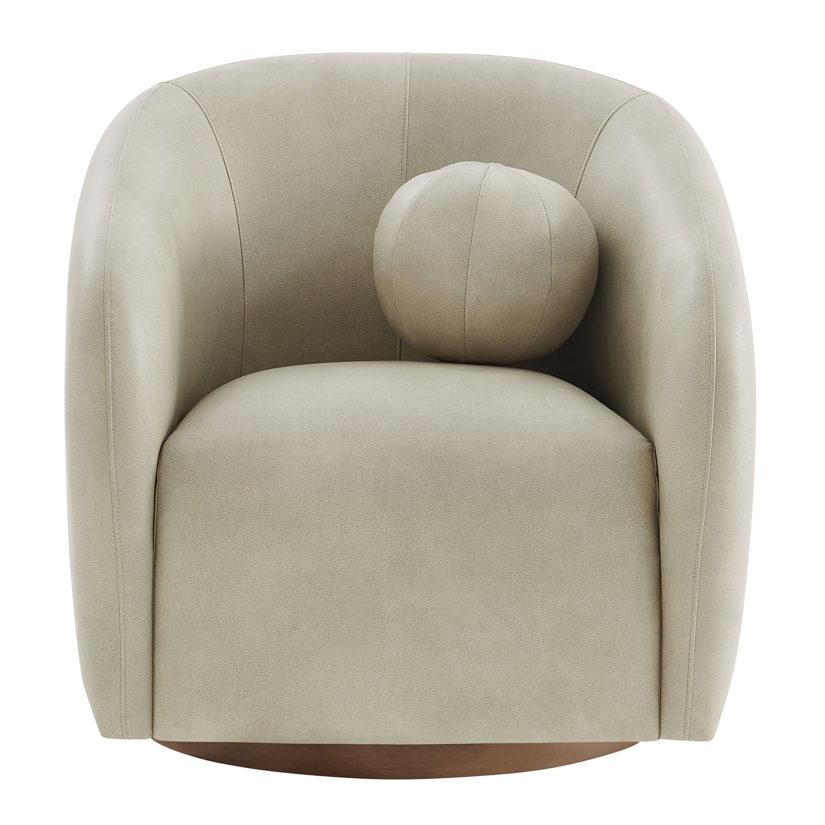 Holland Swivel Vegan Leather Armchair