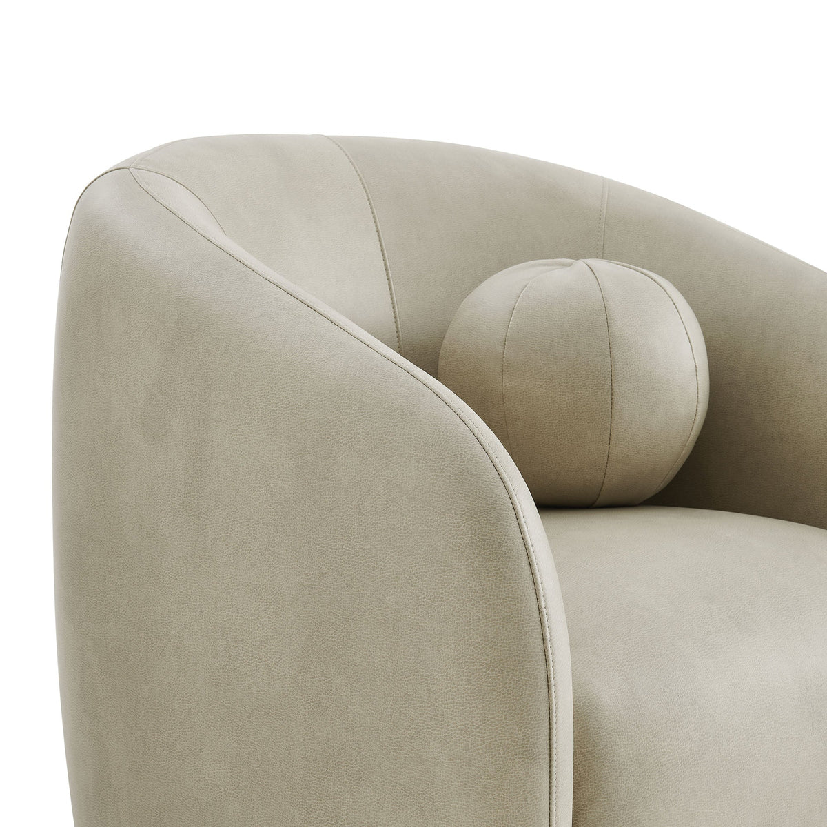 Holland Swivel Vegan Leather Armchair