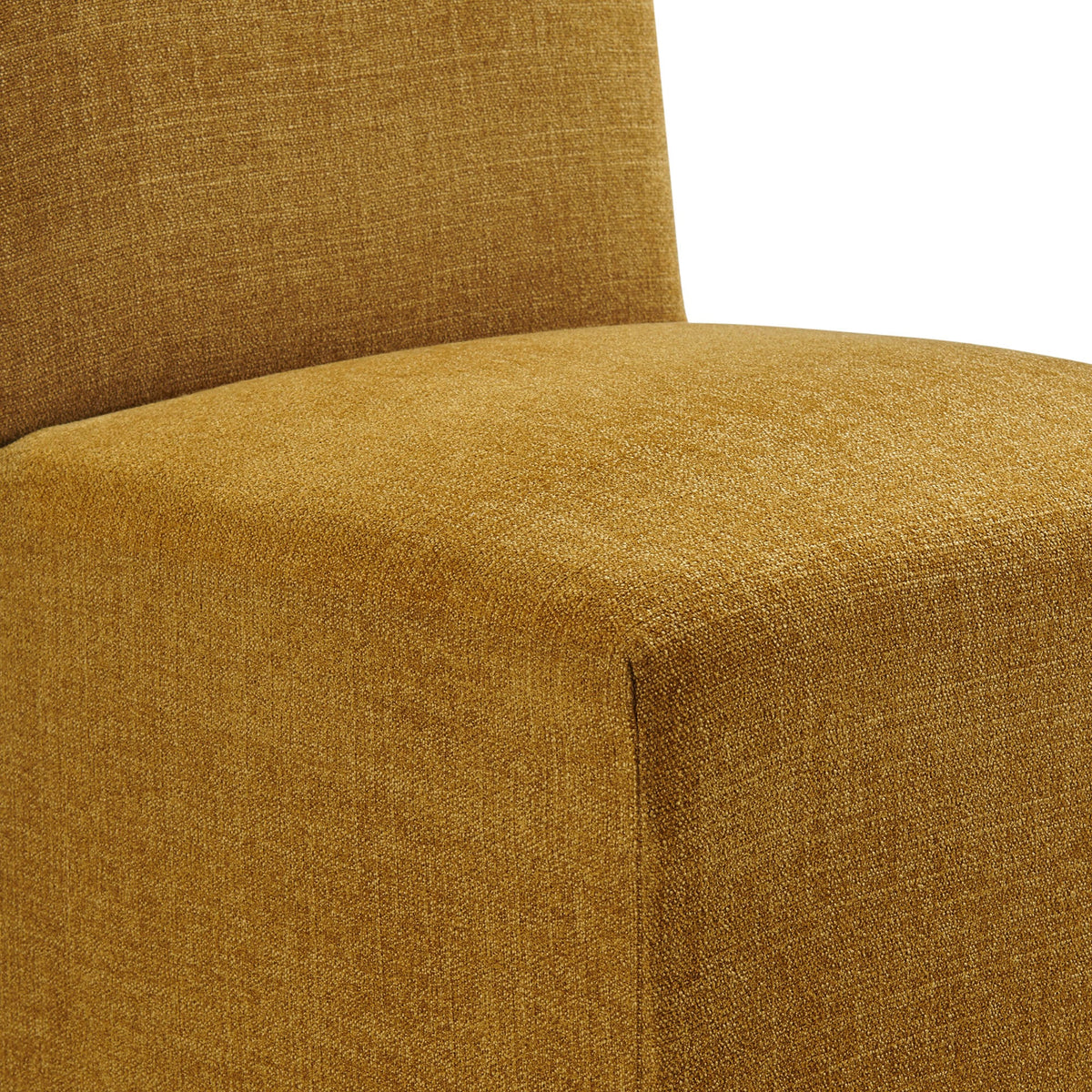 Aster Slub Weave Fabric Slipcovered Dining Chairs Set of 2