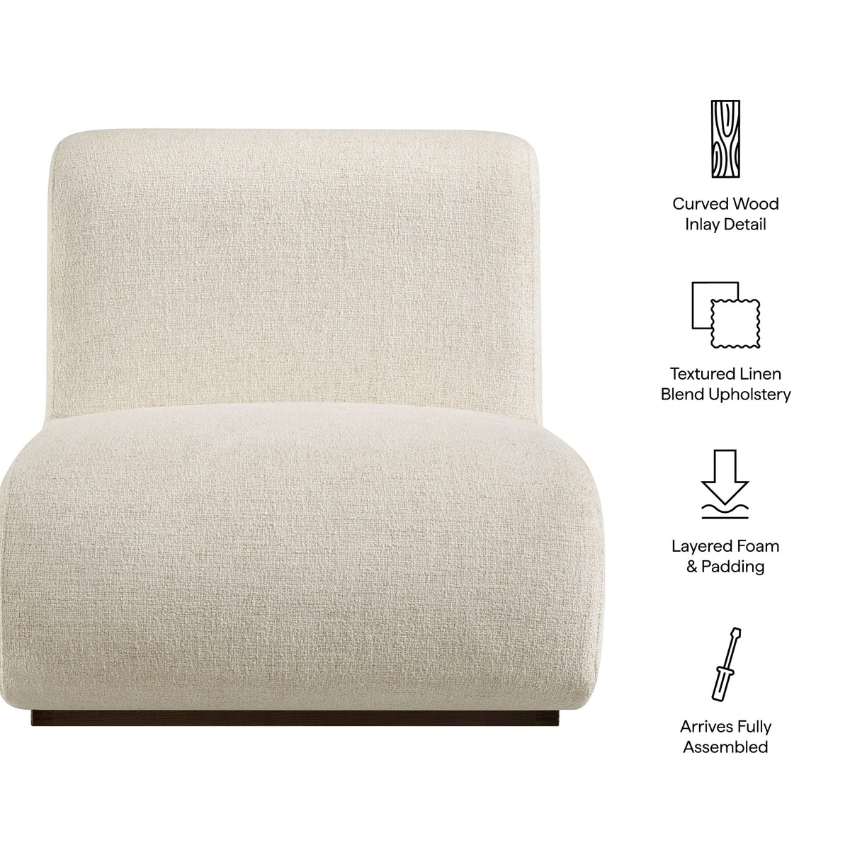 Denby Linen Blend Accent Chair