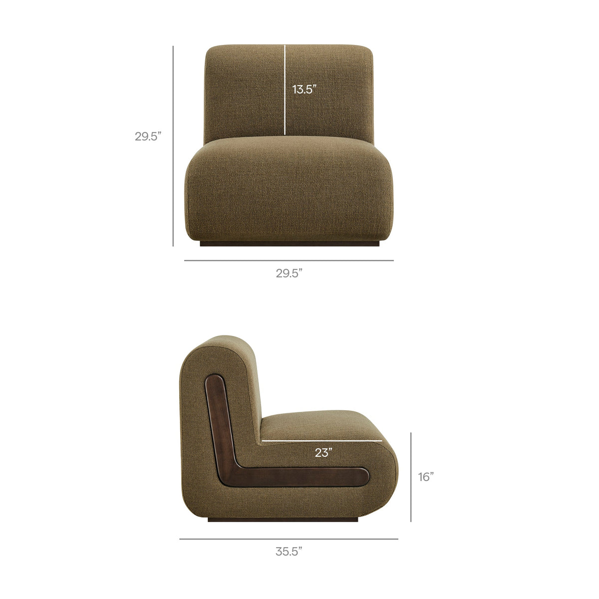 Denby Linen Blend Accent Chair