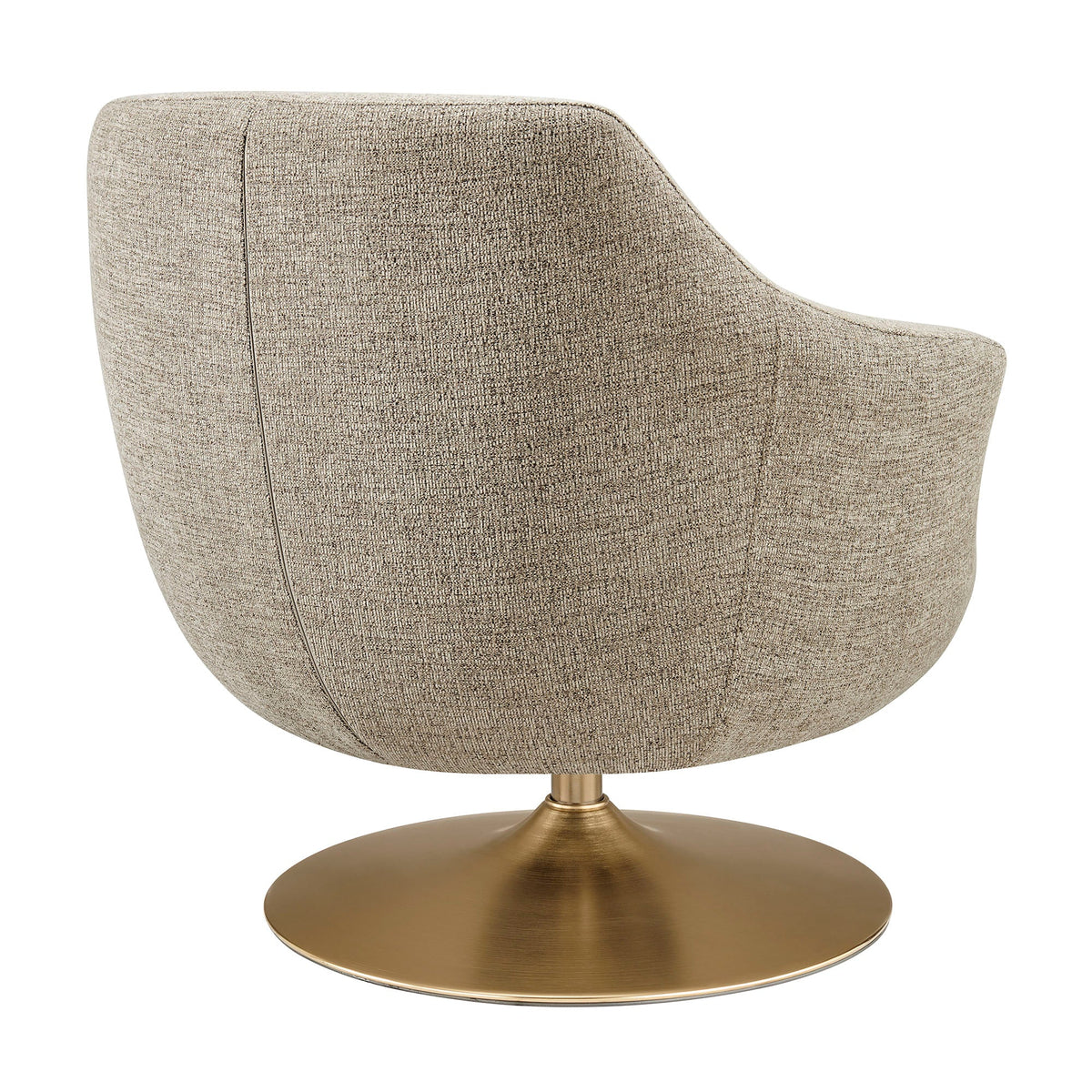 Quimby Melange Chenille Swivel Accent Chair