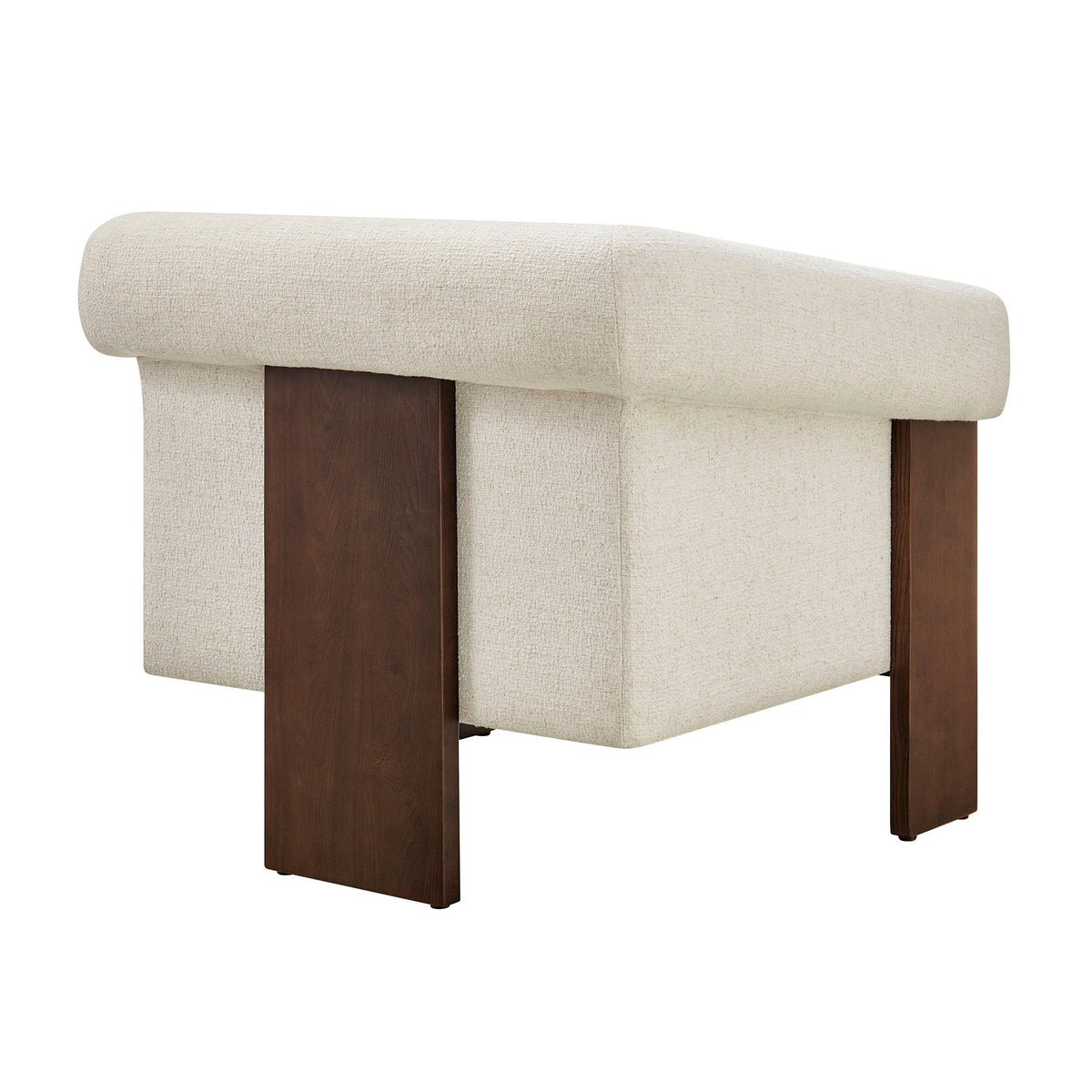 Halbrook Linen Blend Tripod Accent Chair