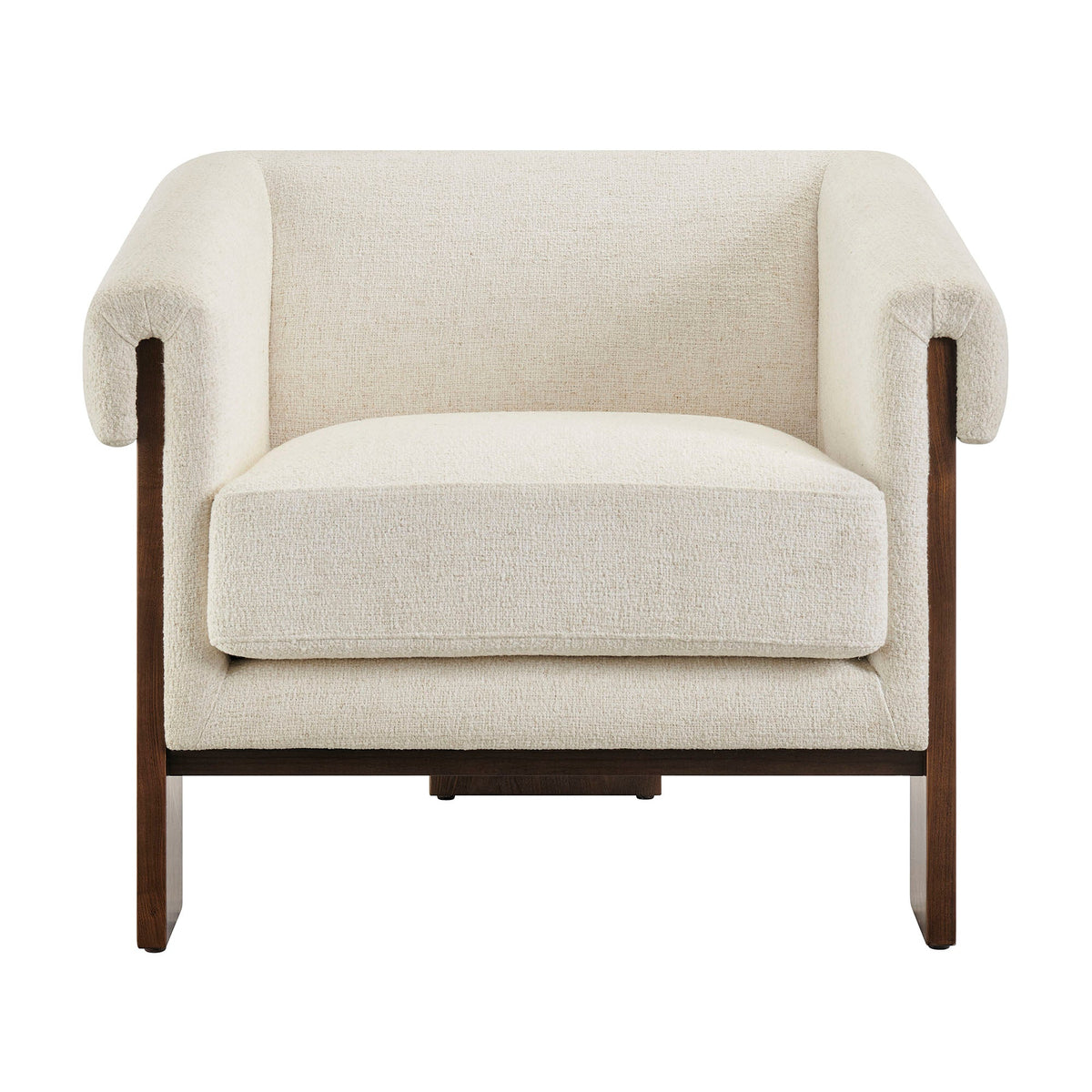 Halbrook Linen Blend Tripod Accent Chair