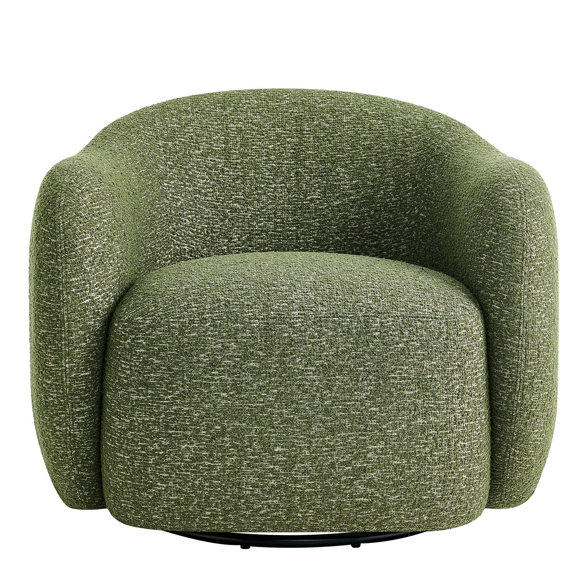 Selby Textured Woven Fabric Swivel Accent Chair