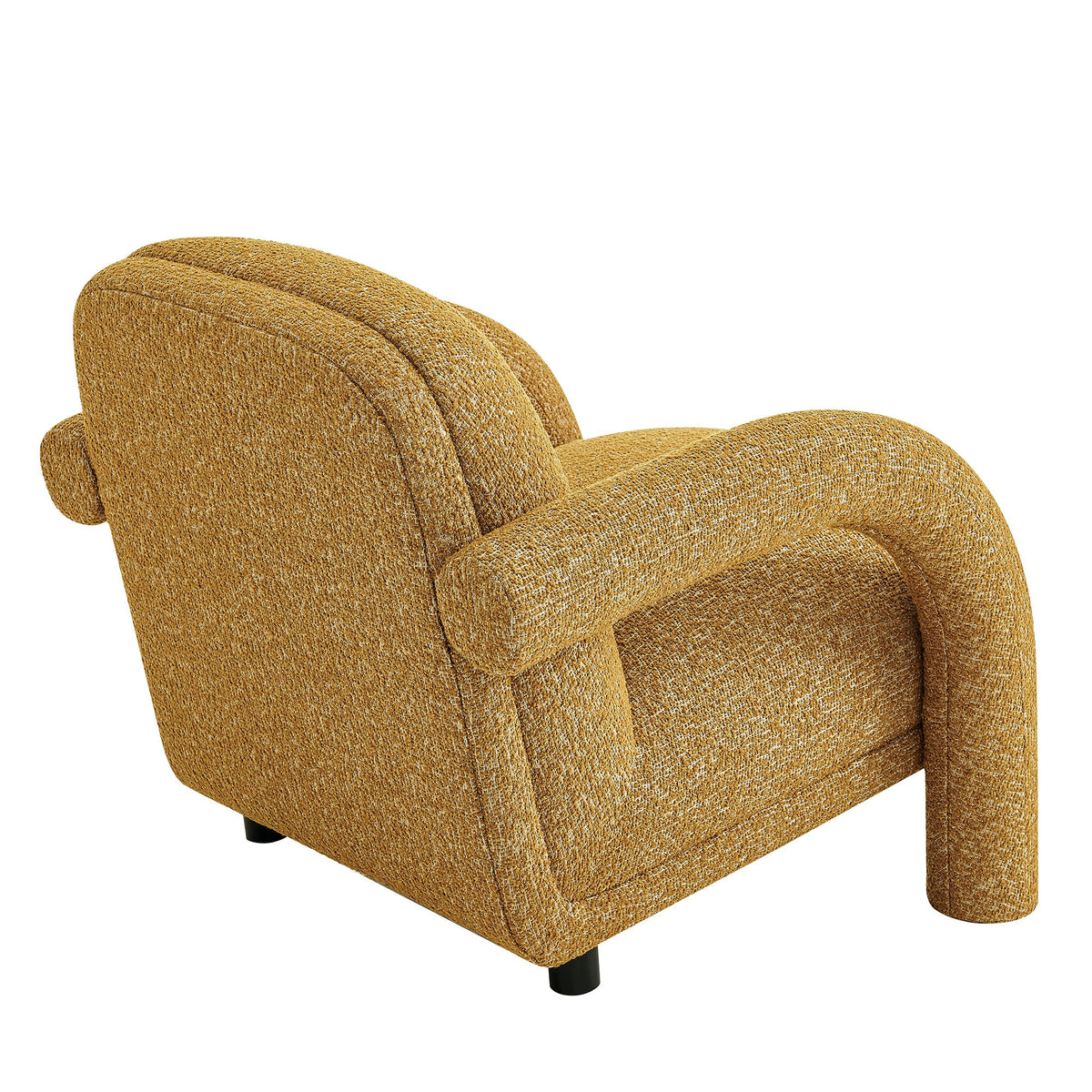 Ferris Textured Woven Fabric Lounge Chair