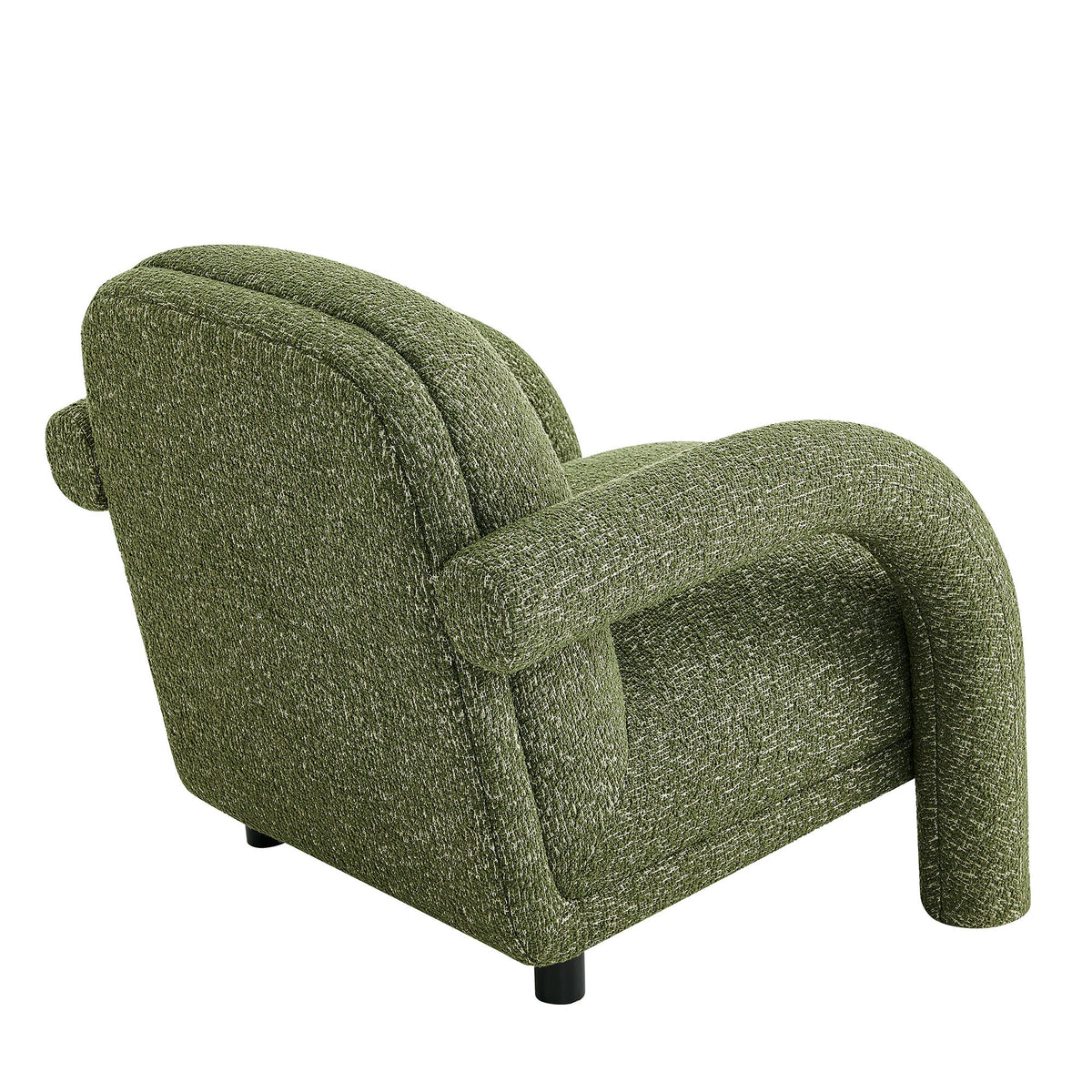 Ferris Textured Woven Fabric Lounge Chair