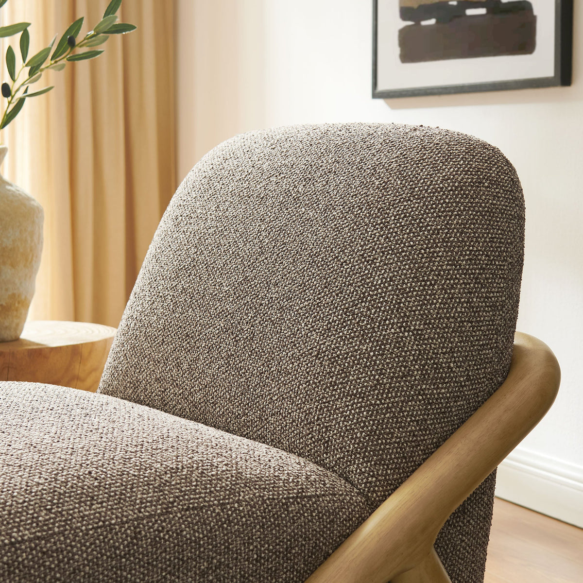 Vander Textured Fabric Accent Chair