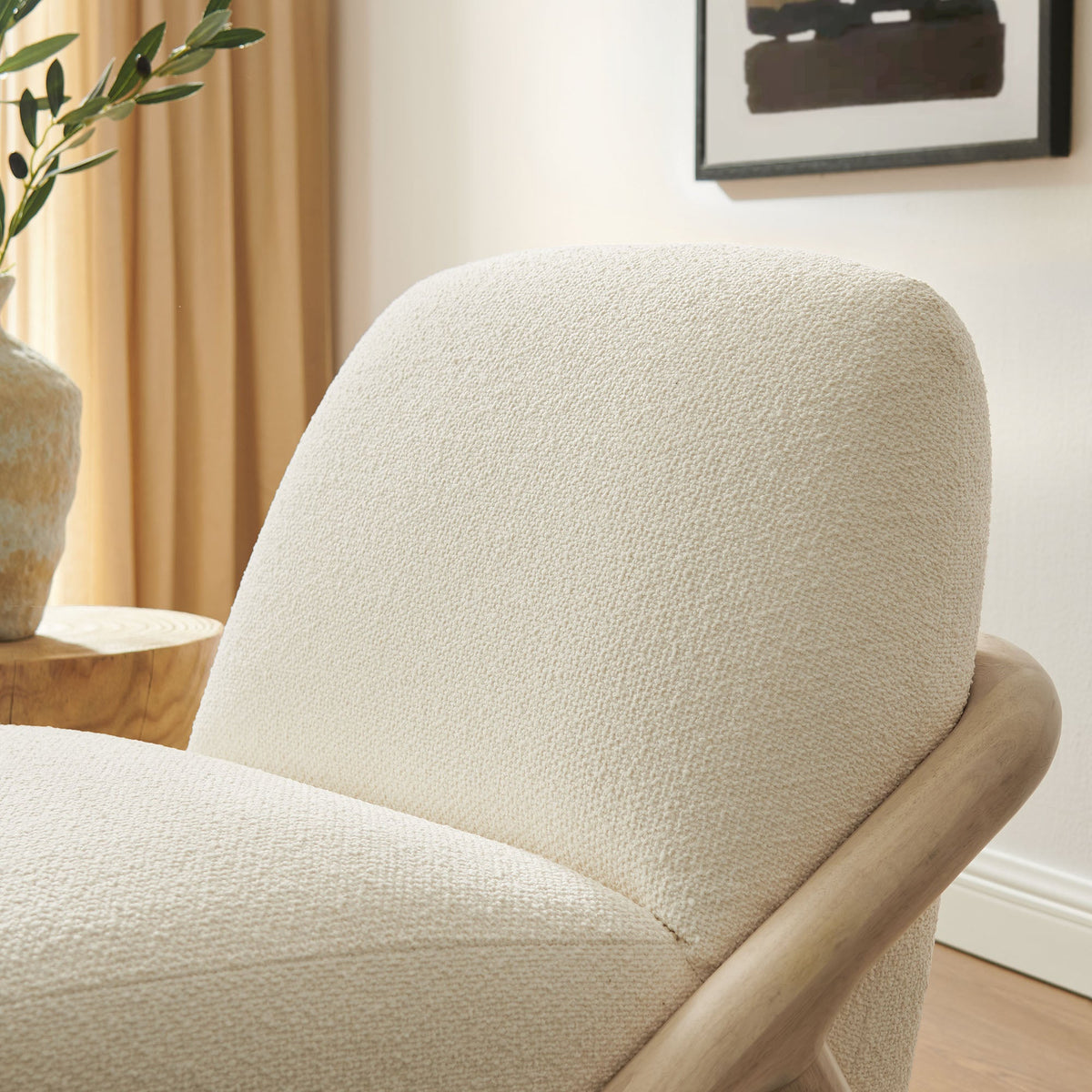 Vander Textured Fabric Accent Chair