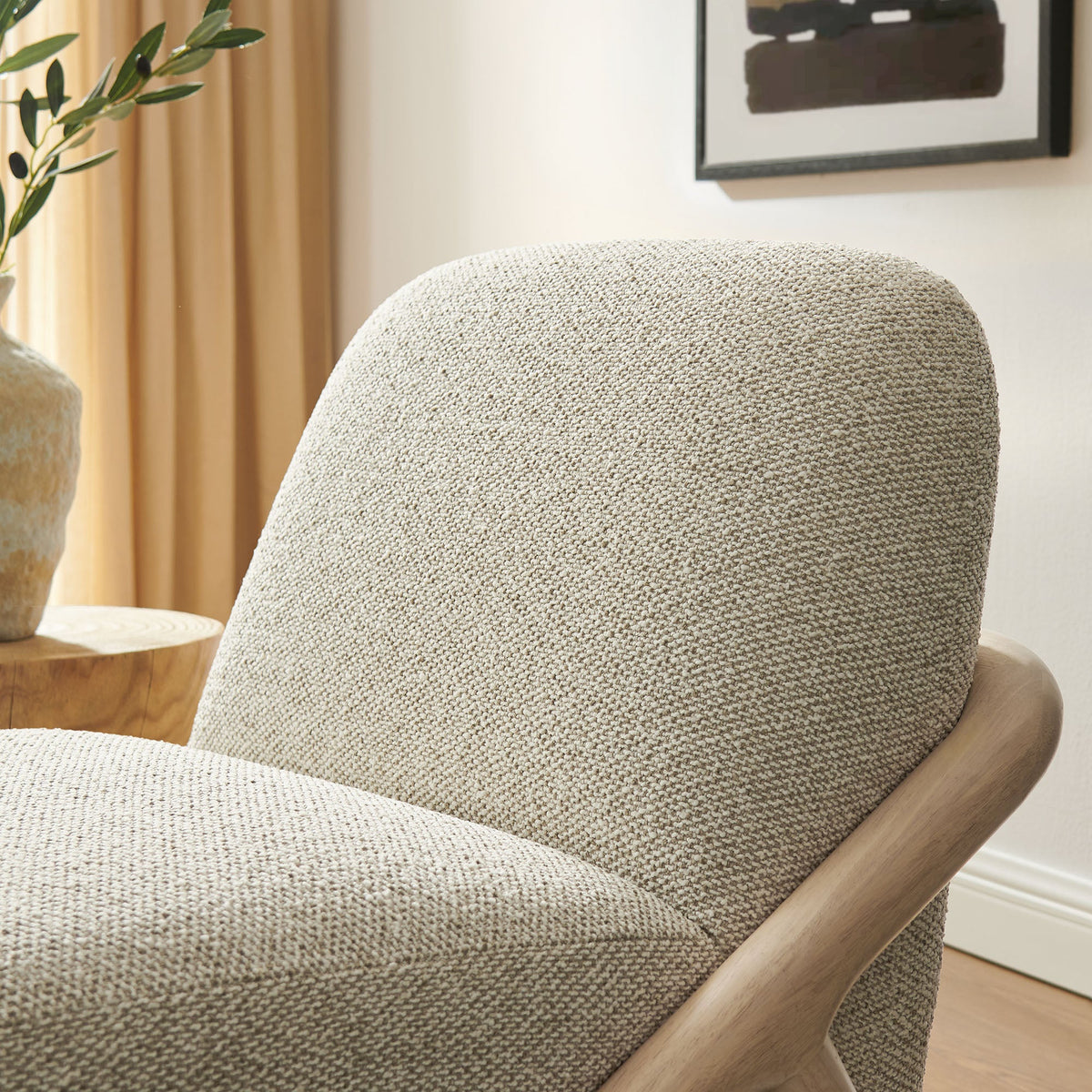 Vander Textured Fabric Accent Chair