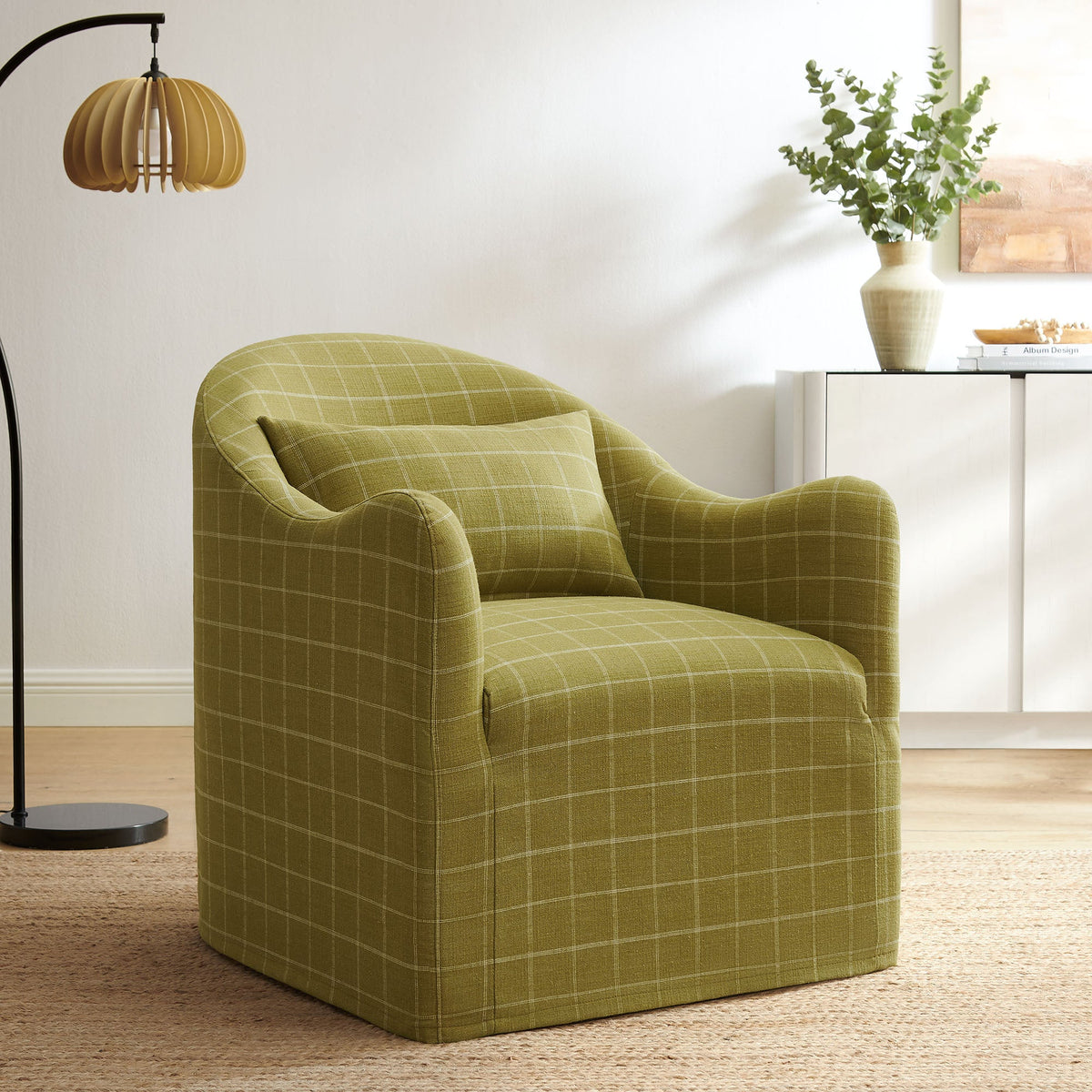 Bardot Linen Blend Accent Chair