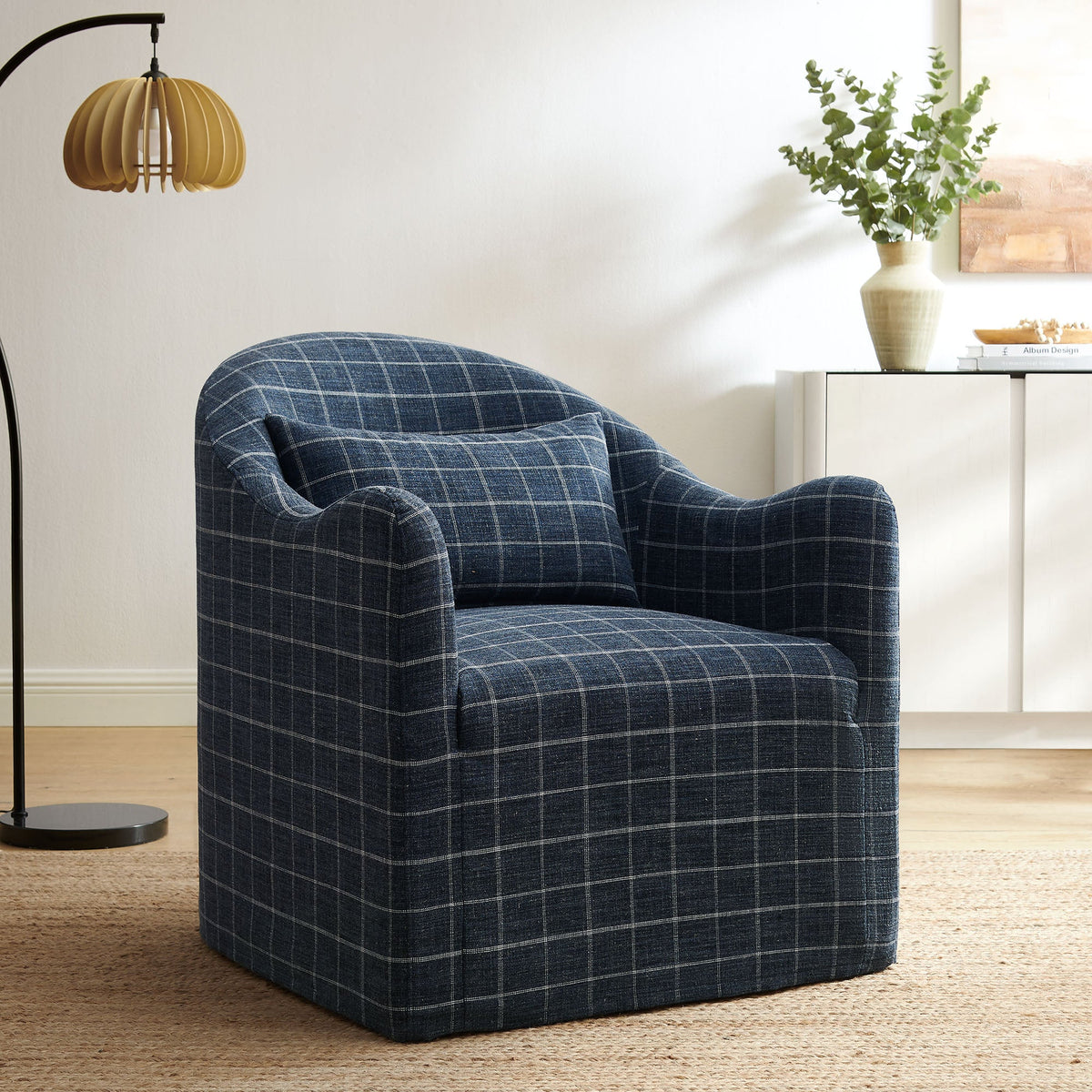 Bardot Linen Blend Accent Chair