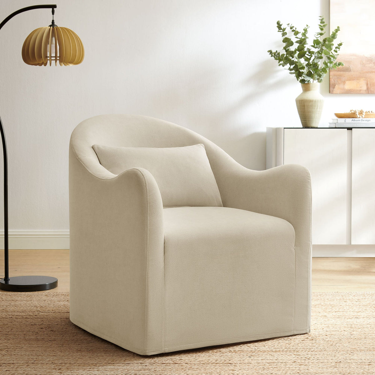 Bardot Linen Blend Accent Chair