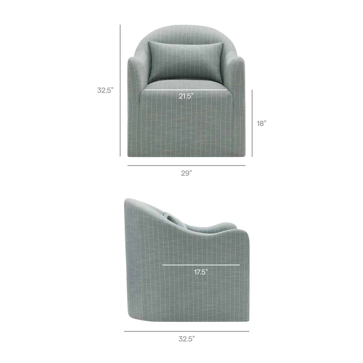 Bardot Striped Accent Chair