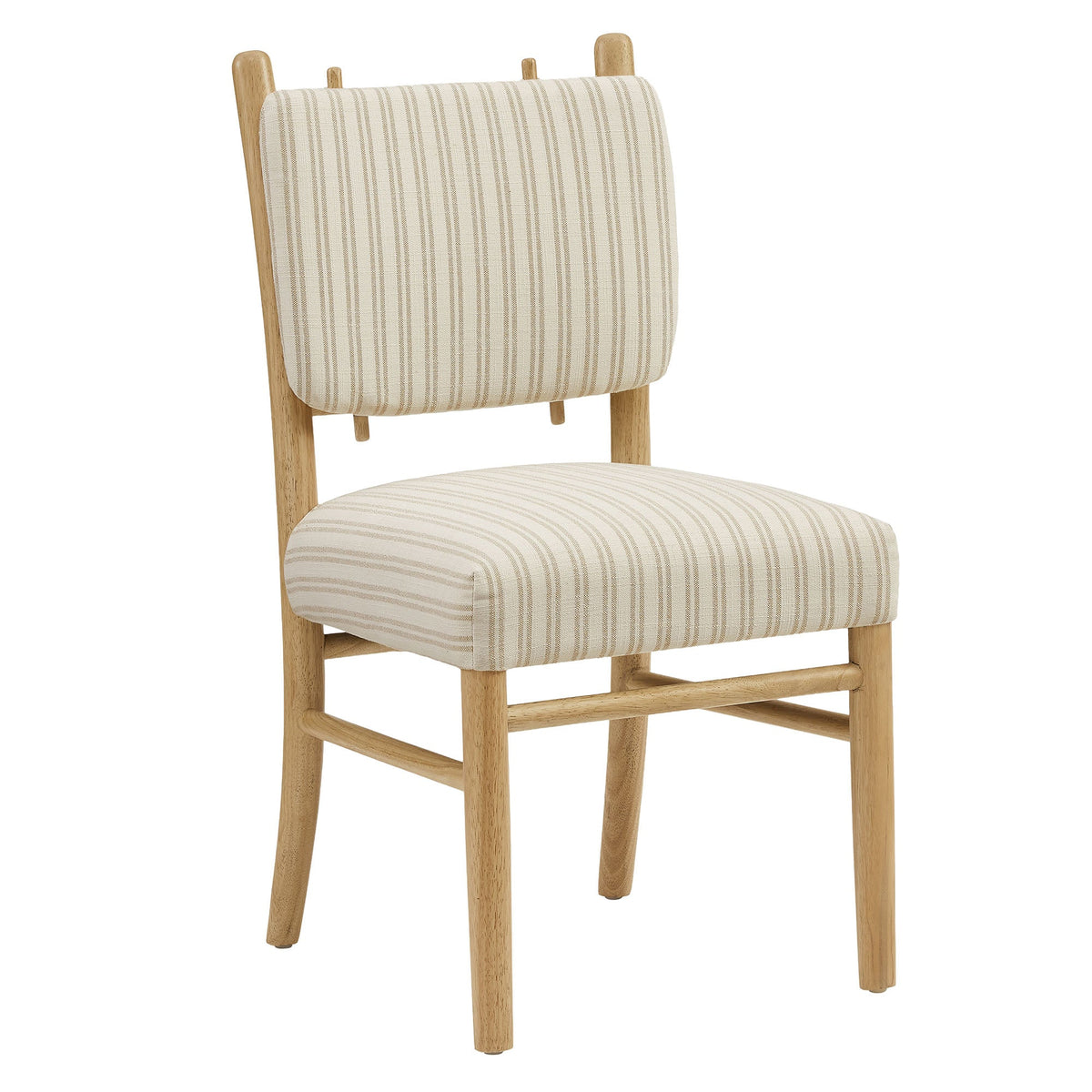 Mauden Striped Dining Side Chairs Set of 2