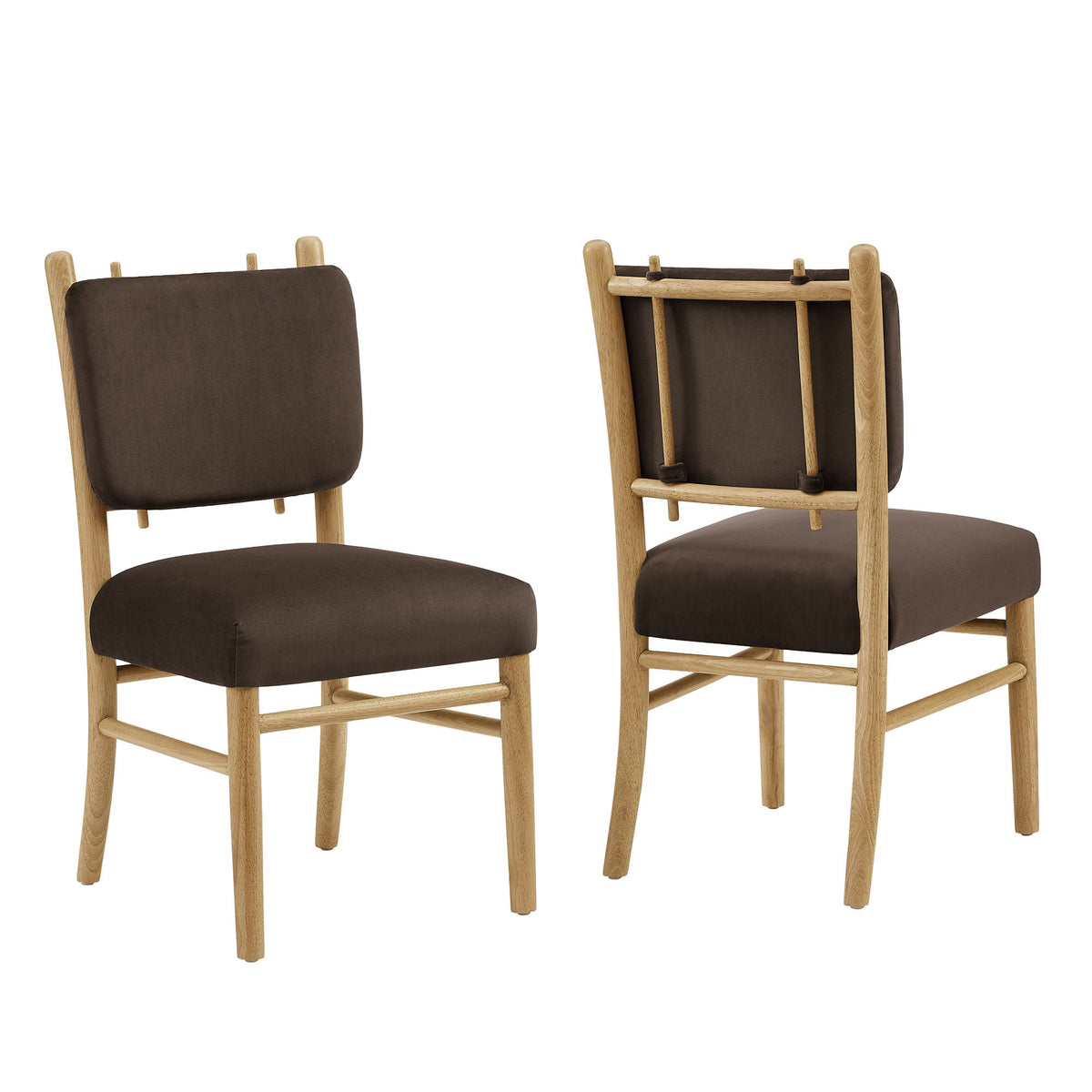 Mauden Performance Velvet Dining Side Chairs Set of 2