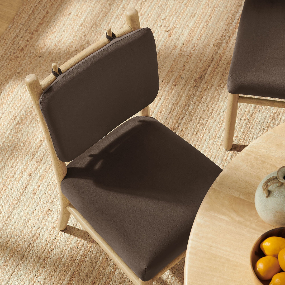Mauden Performance Velvet Dining Side Chairs Set of 2