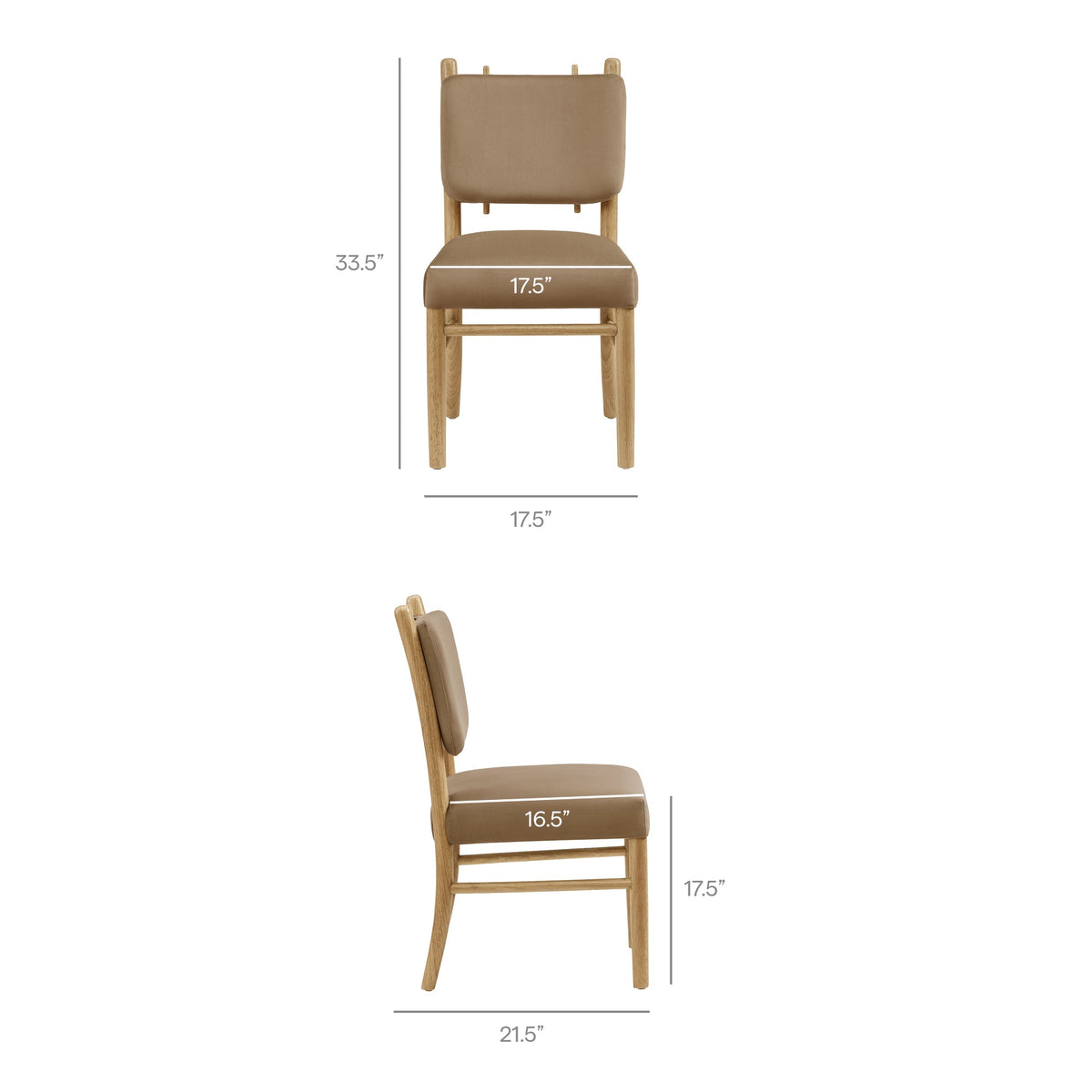 Mauden Performance Velvet Dining Side Chairs Set of 2