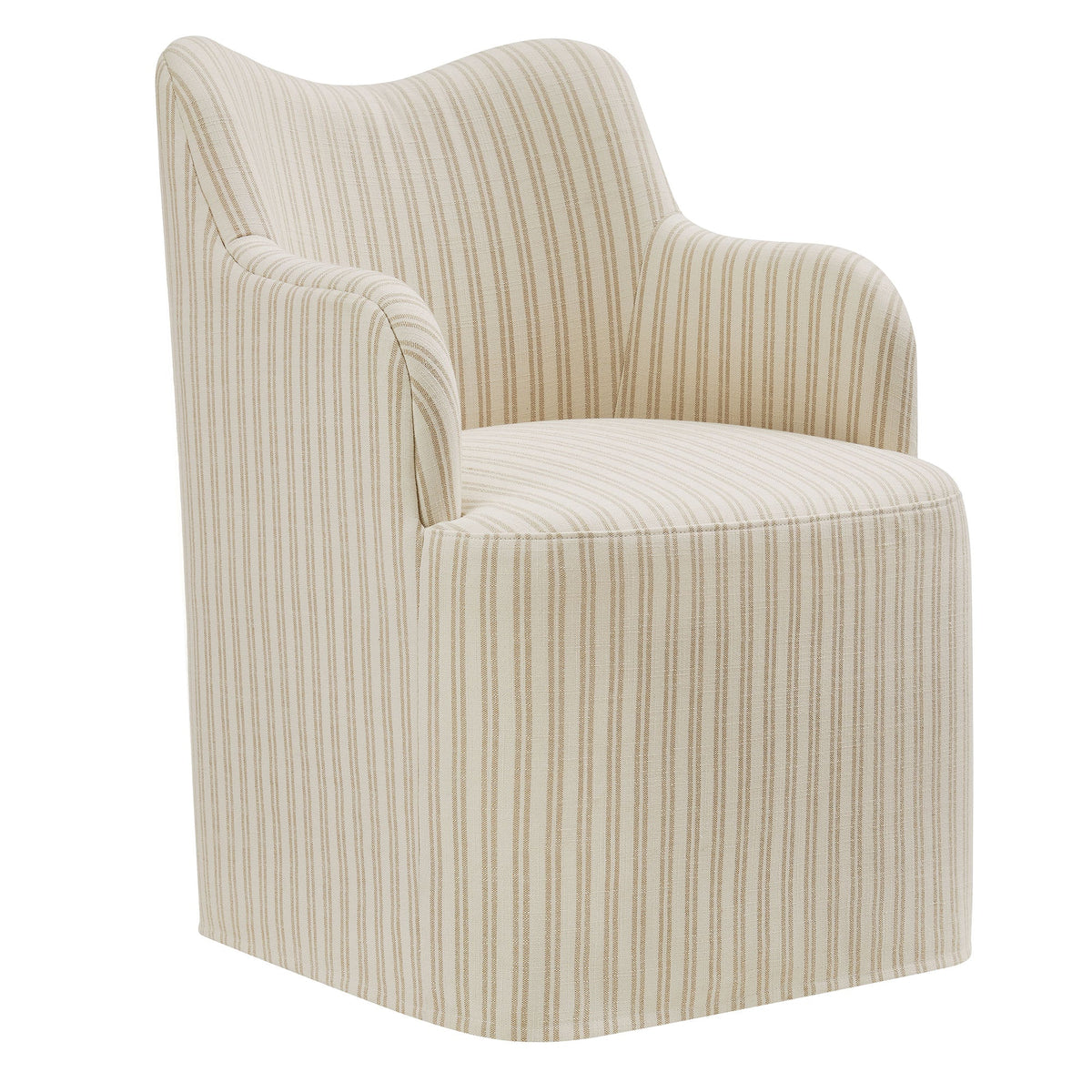 Cordelle Linen Blend Swivel Dining Chair