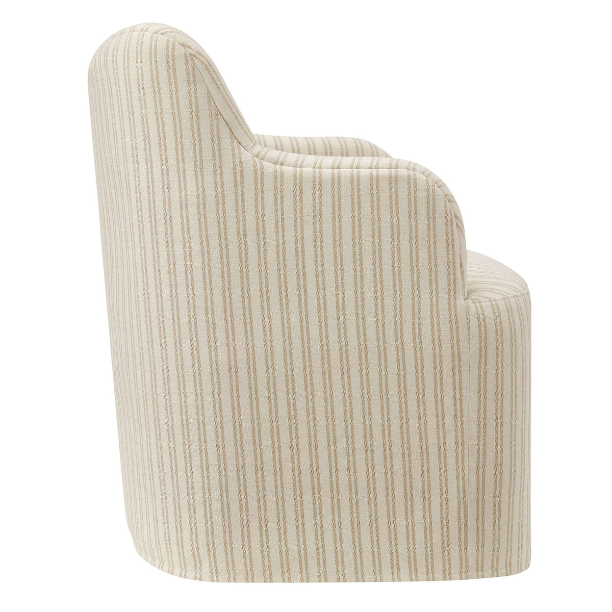 Cordelle Linen Blend Swivel Dining Chair