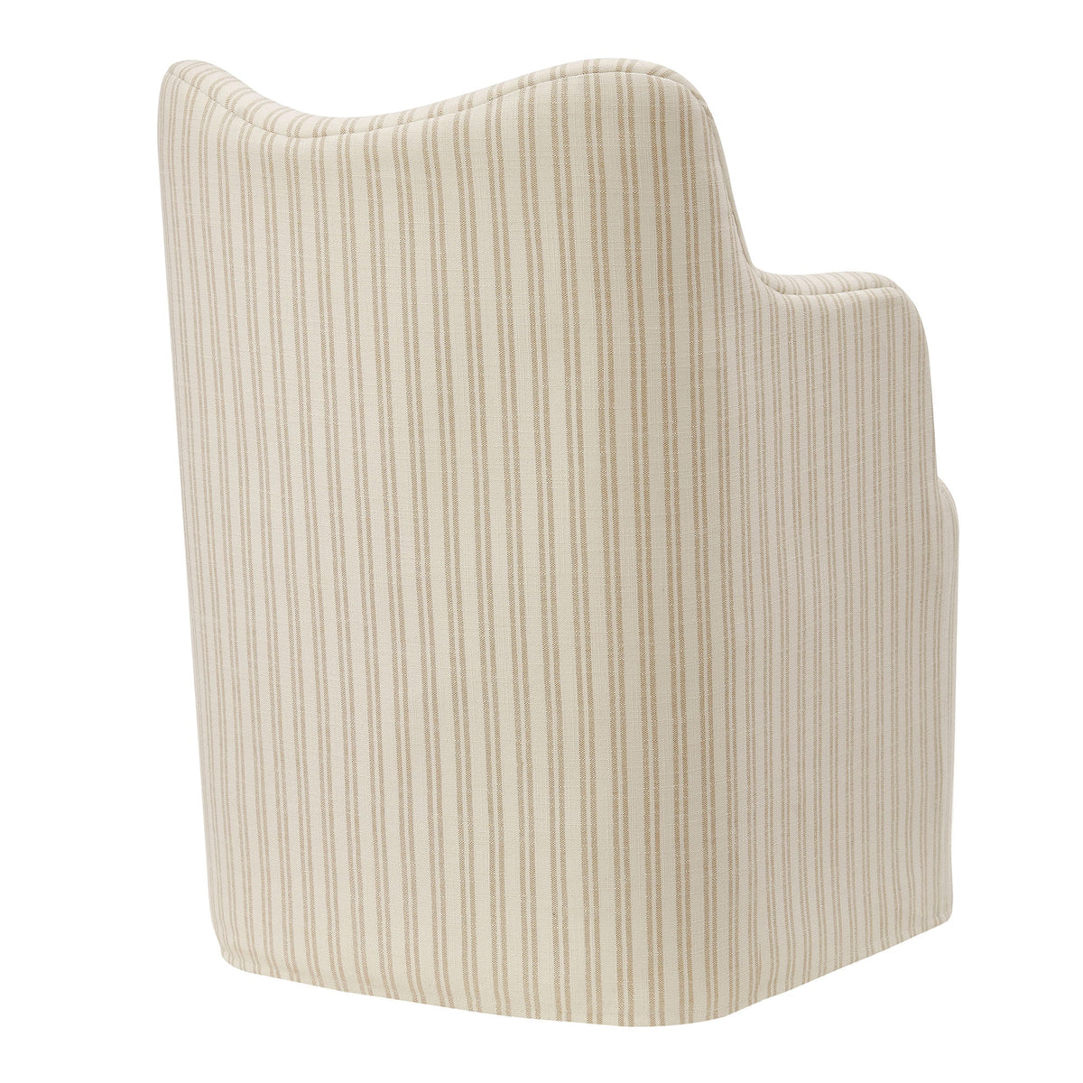 Cordelle Linen Blend Swivel Dining Chair
