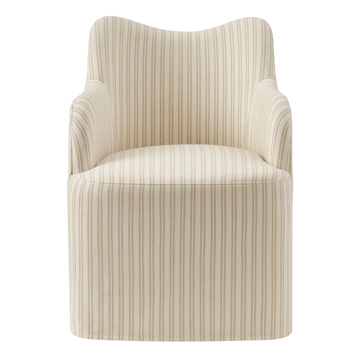 Cordelle Linen Blend Swivel Dining Chair