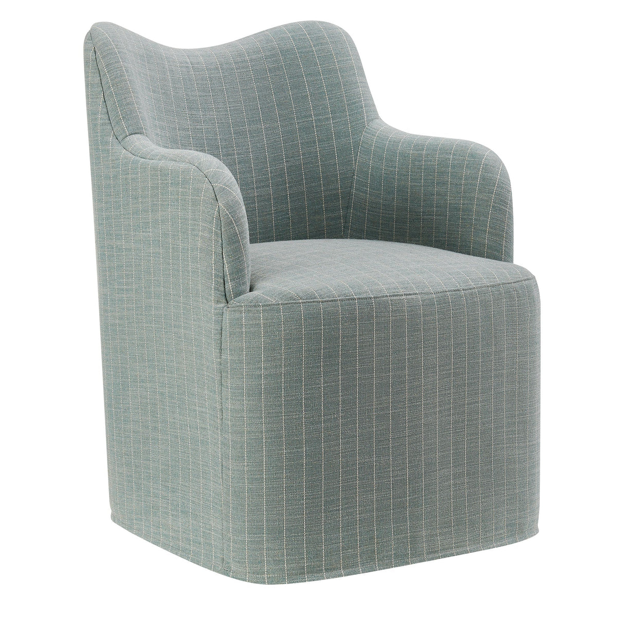 Cordelle Linen Blend Swivel Dining Chair