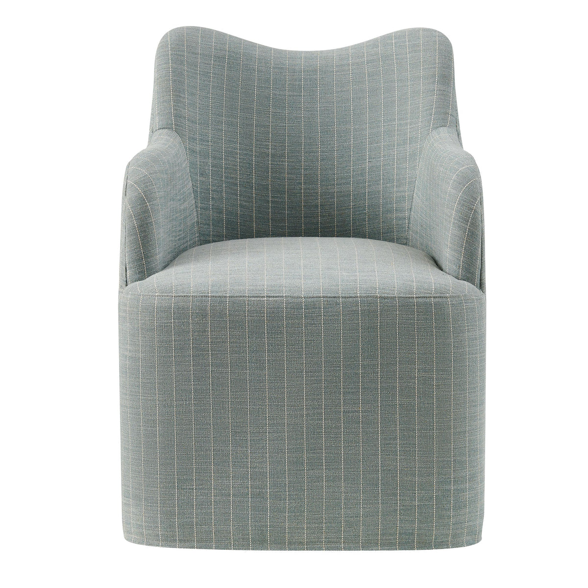 Cordelle Linen Blend Swivel Dining Chair