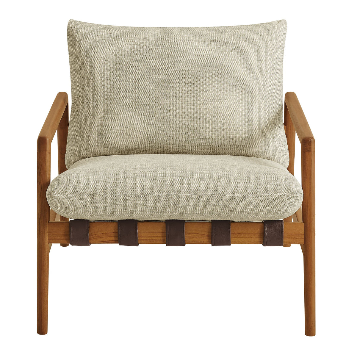 Nomi Outdoor Teak Wood Sling Chair