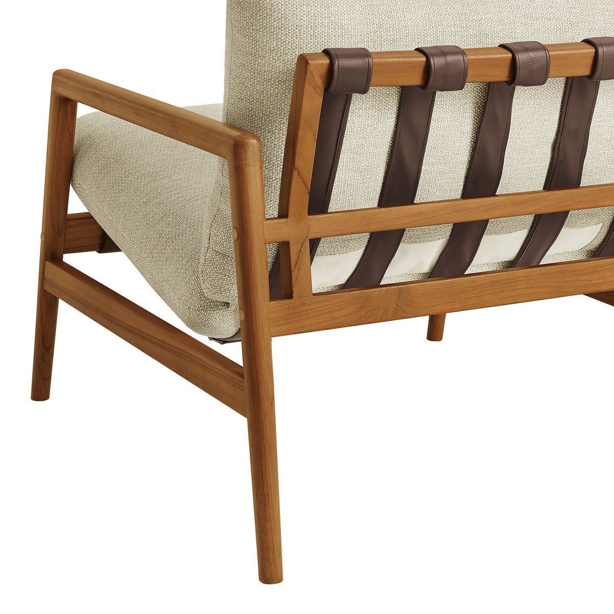 Nomi Outdoor Teak Wood Sling Chair