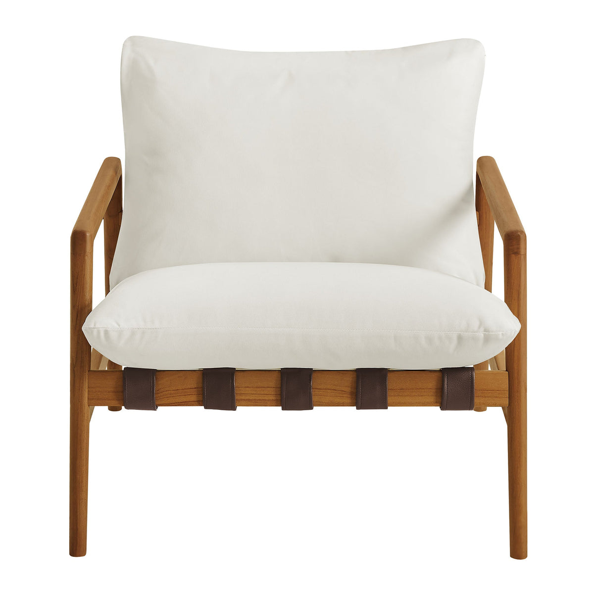 Nomi Outdoor Teak Wood Sling Chair