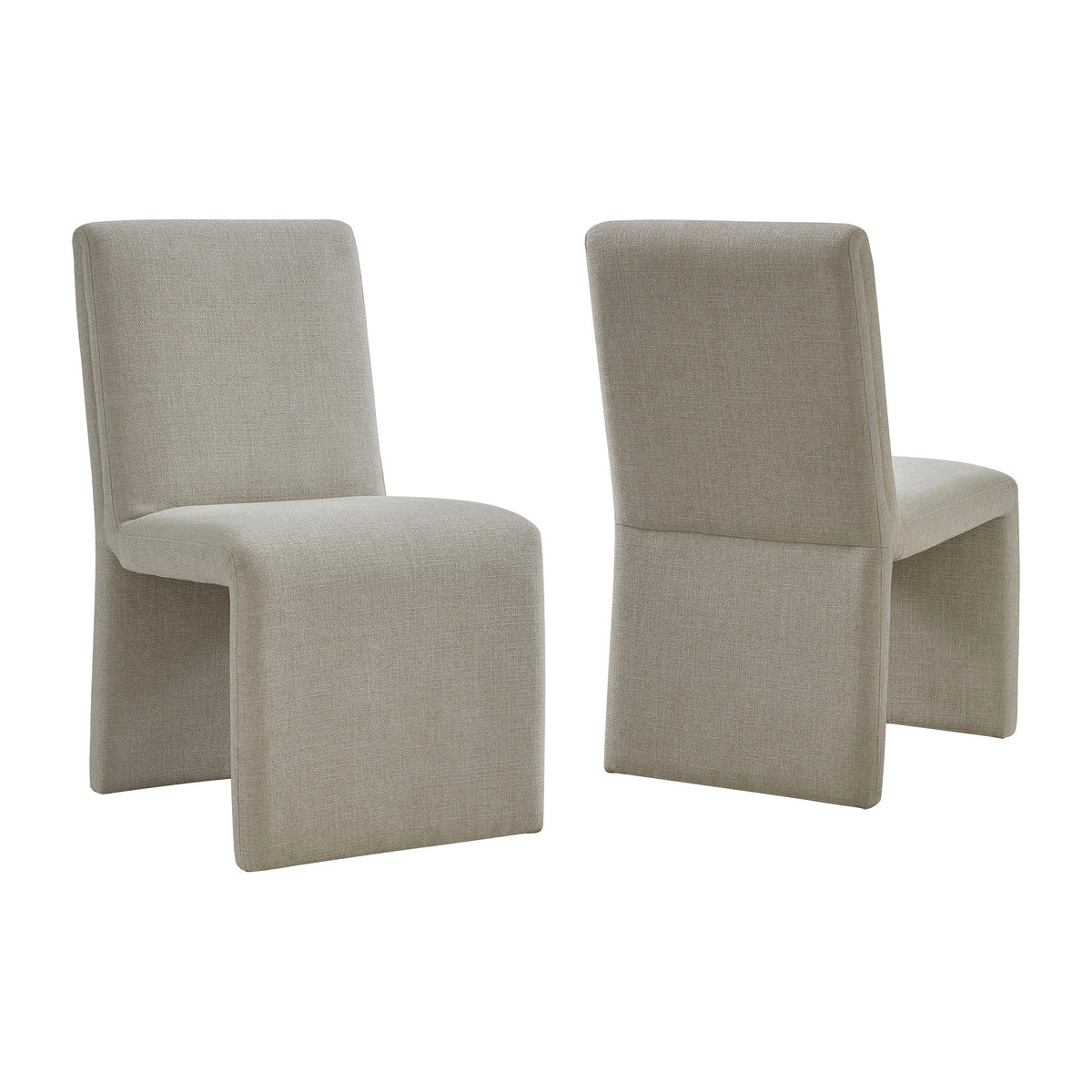 Emory Upholstered Fabric Dining Side Chair Set of 2