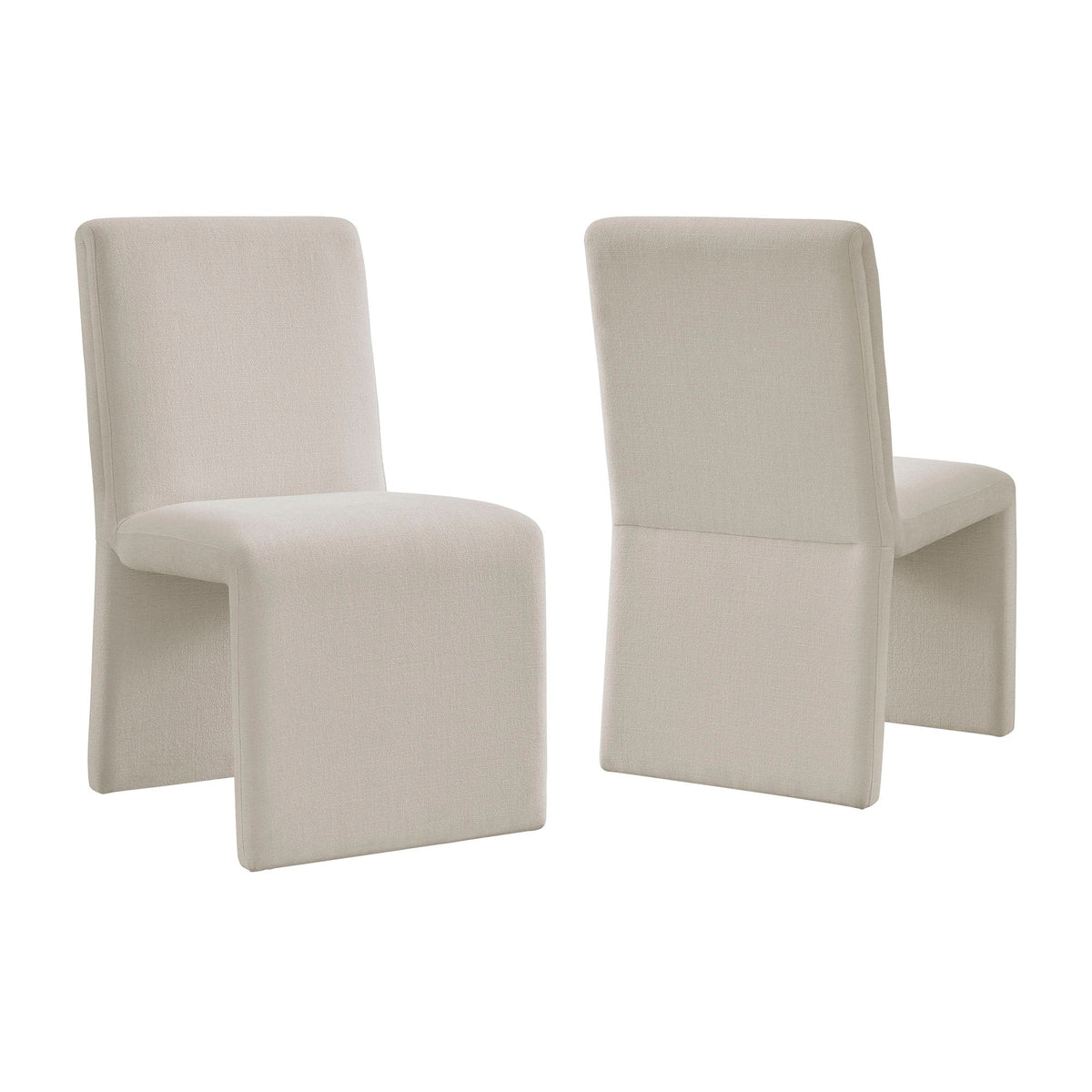 Emory Upholstered Fabric Dining Side Chair Set of 2