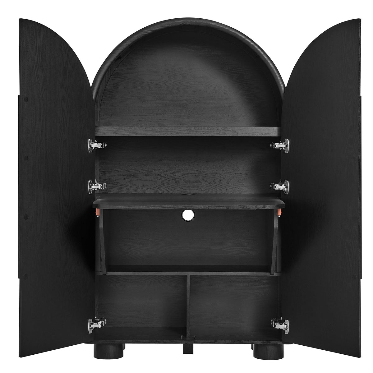 Bellamy Arched Fold-Out Desk Cabinet