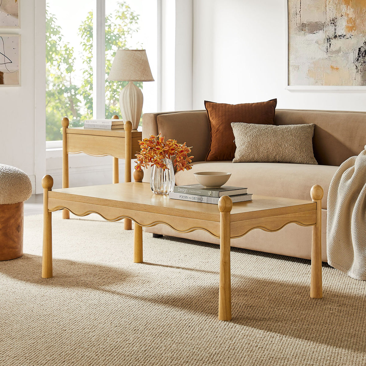 Darcy 46 Inch Wood Coffee Table