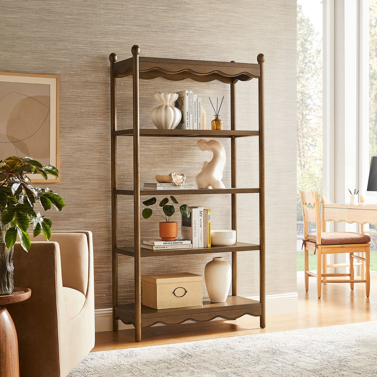 Darcy 4-Tier Open Bookcase