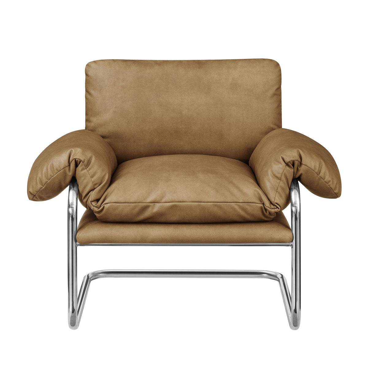 Ansel Vegan Leather Accent Chair