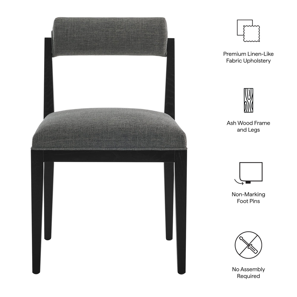 Kai Fabric Dining Chair Set of 2