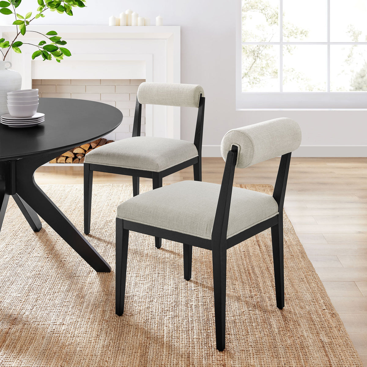 Kai Fabric Dining Chair Set of 2