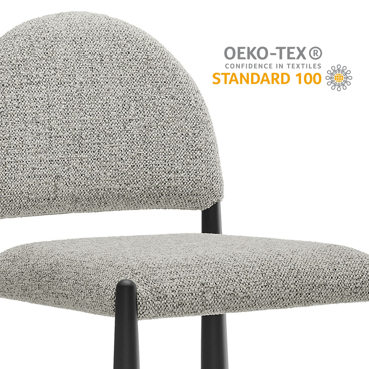 Hayley Upholstered Fabric Counter Stools Set of 2