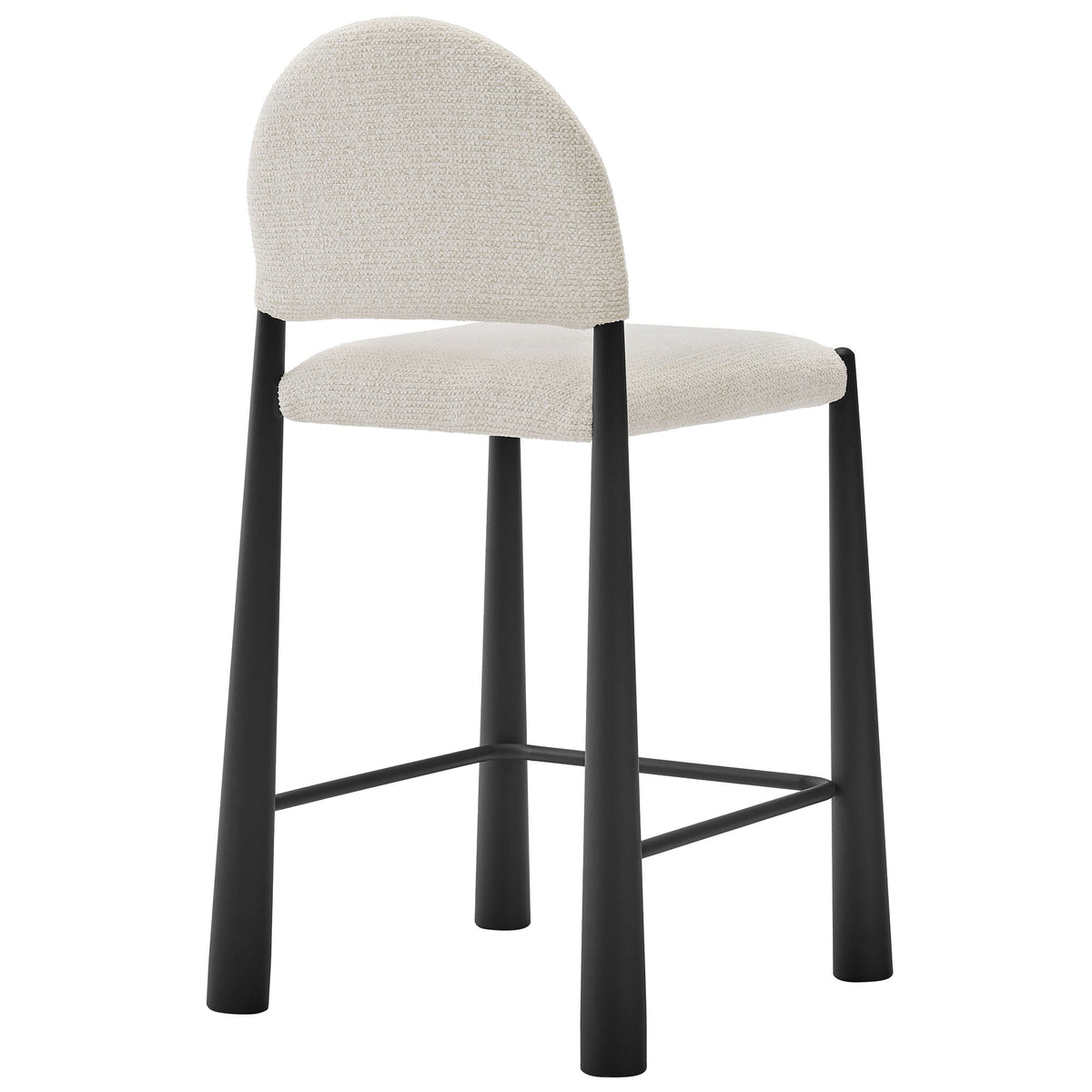 Hayley Upholstered Fabric Counter Stools Set of 2