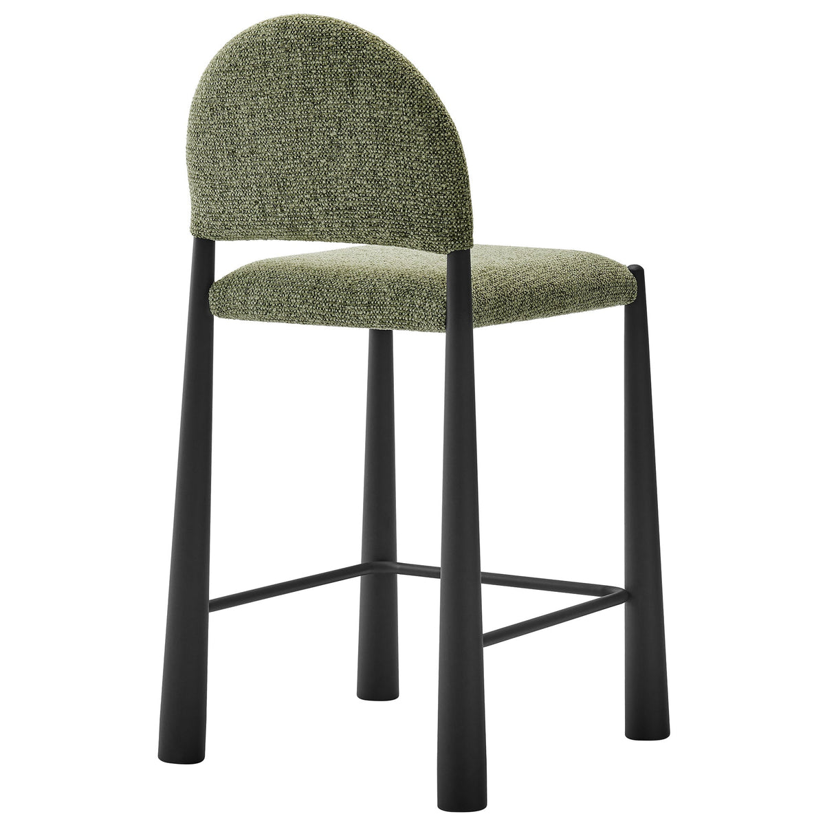 Hayley Upholstered Fabric Counter Stools Set of 2