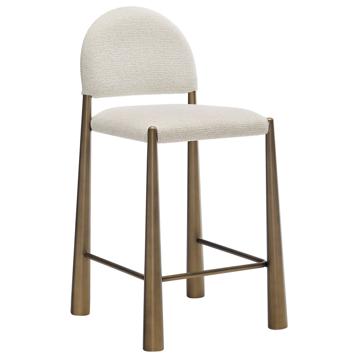 Hayley Upholstered Fabric Counter Stools Set of 2